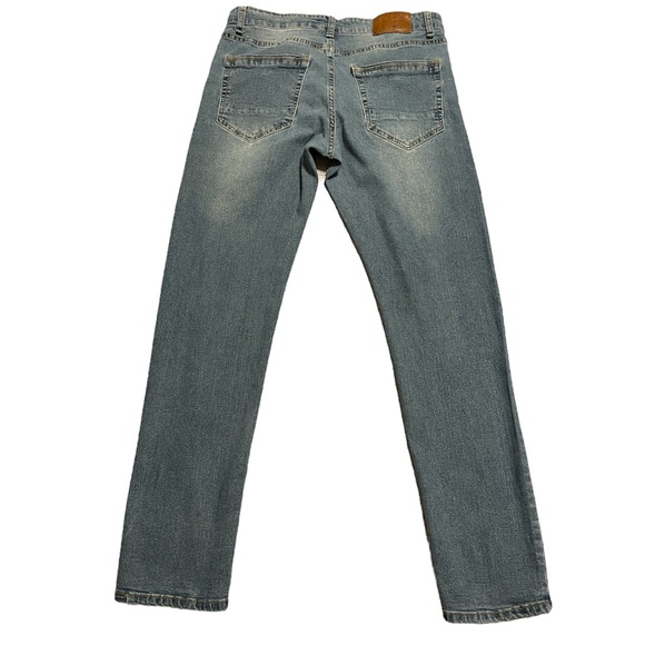 Hudson & Barrow Jeans Men's 32x31 Slim Stretch Blue Denim Whiskered Pants - Picture 2 of 9